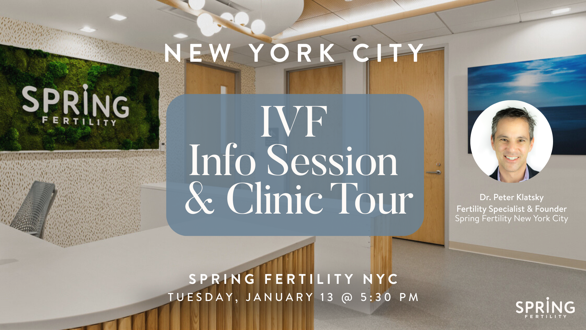 IVF Info Session + NYC Clinic Tour